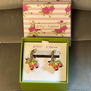 Betsey Johnson Vibrant Piñata Earrings